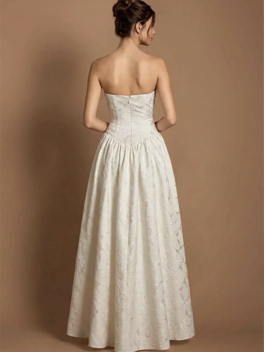 Astra French White Maxi Dress - Picture 2 of 9